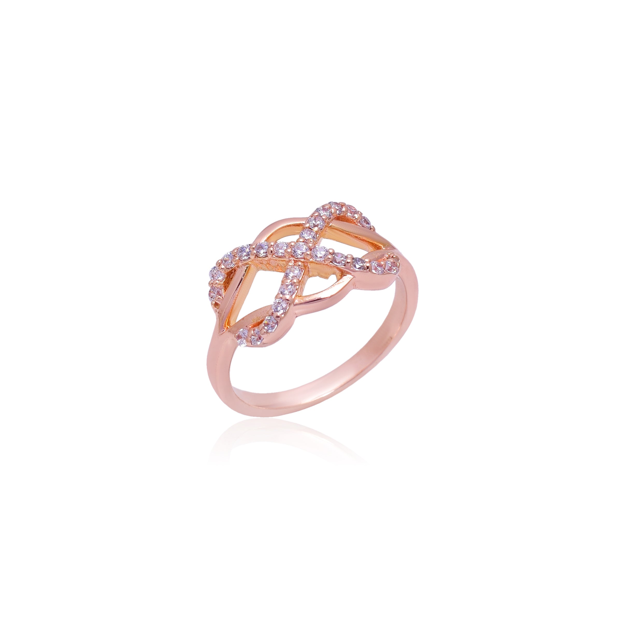 Rose gold infinity Ring