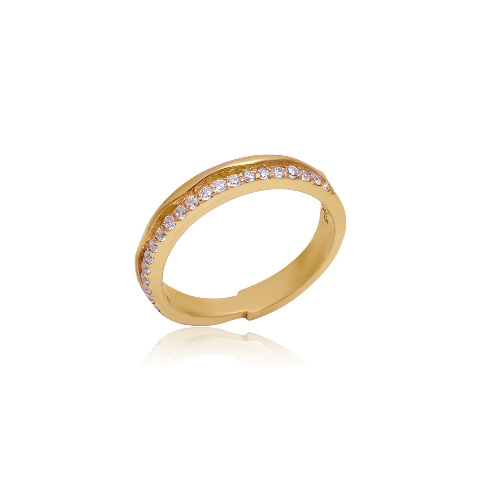 Golden Wave Ring