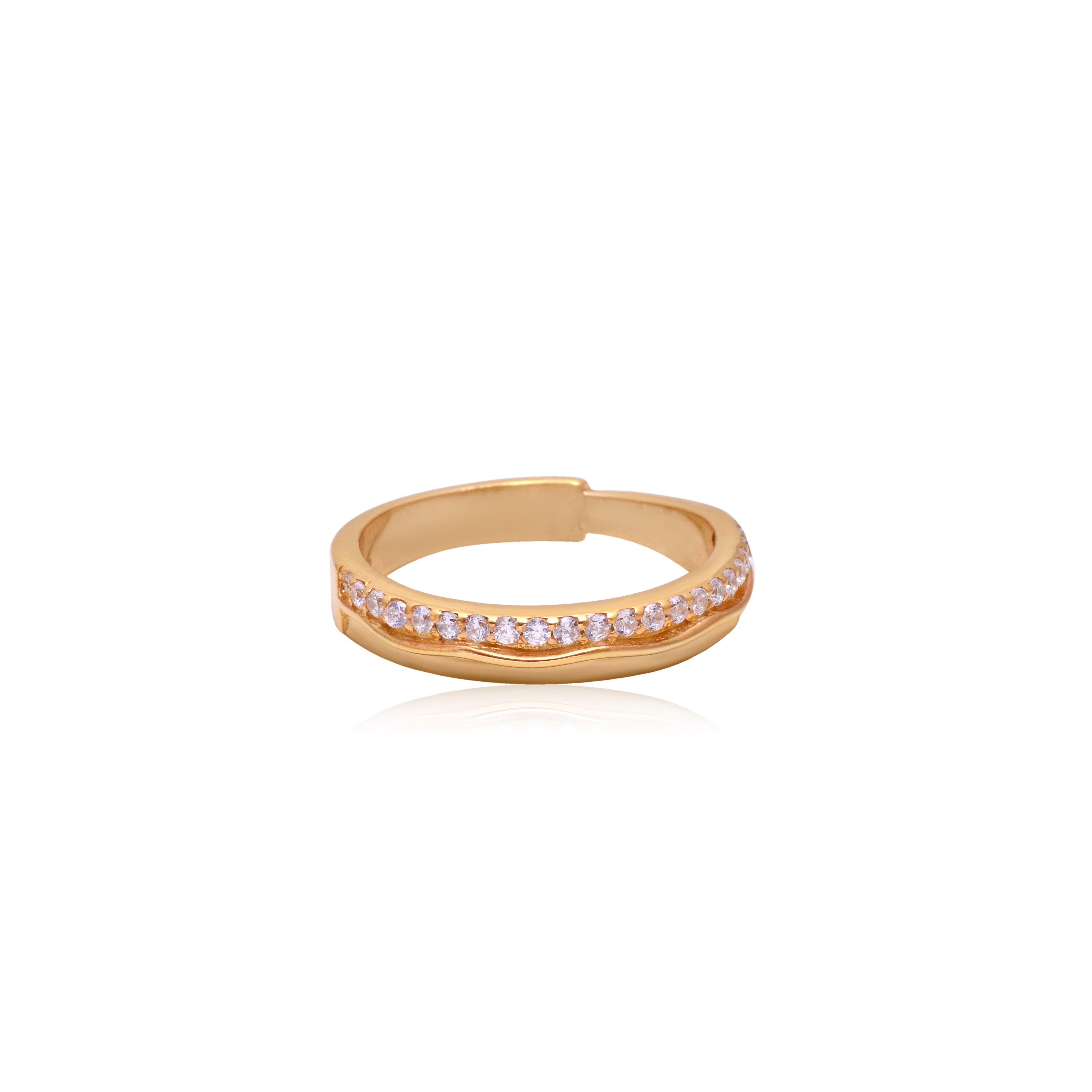 Golden Wave Ring