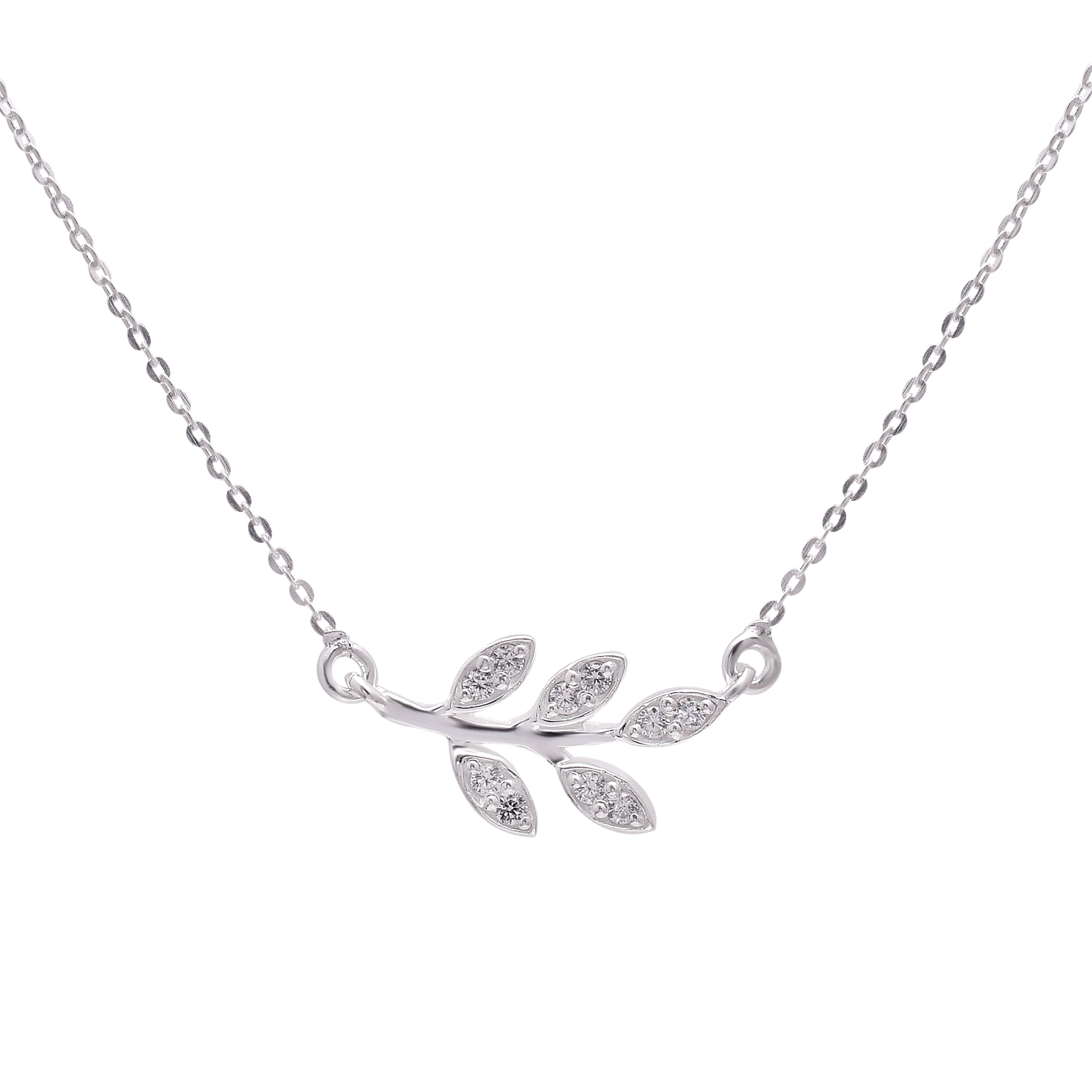 Silver Leaf Necklace