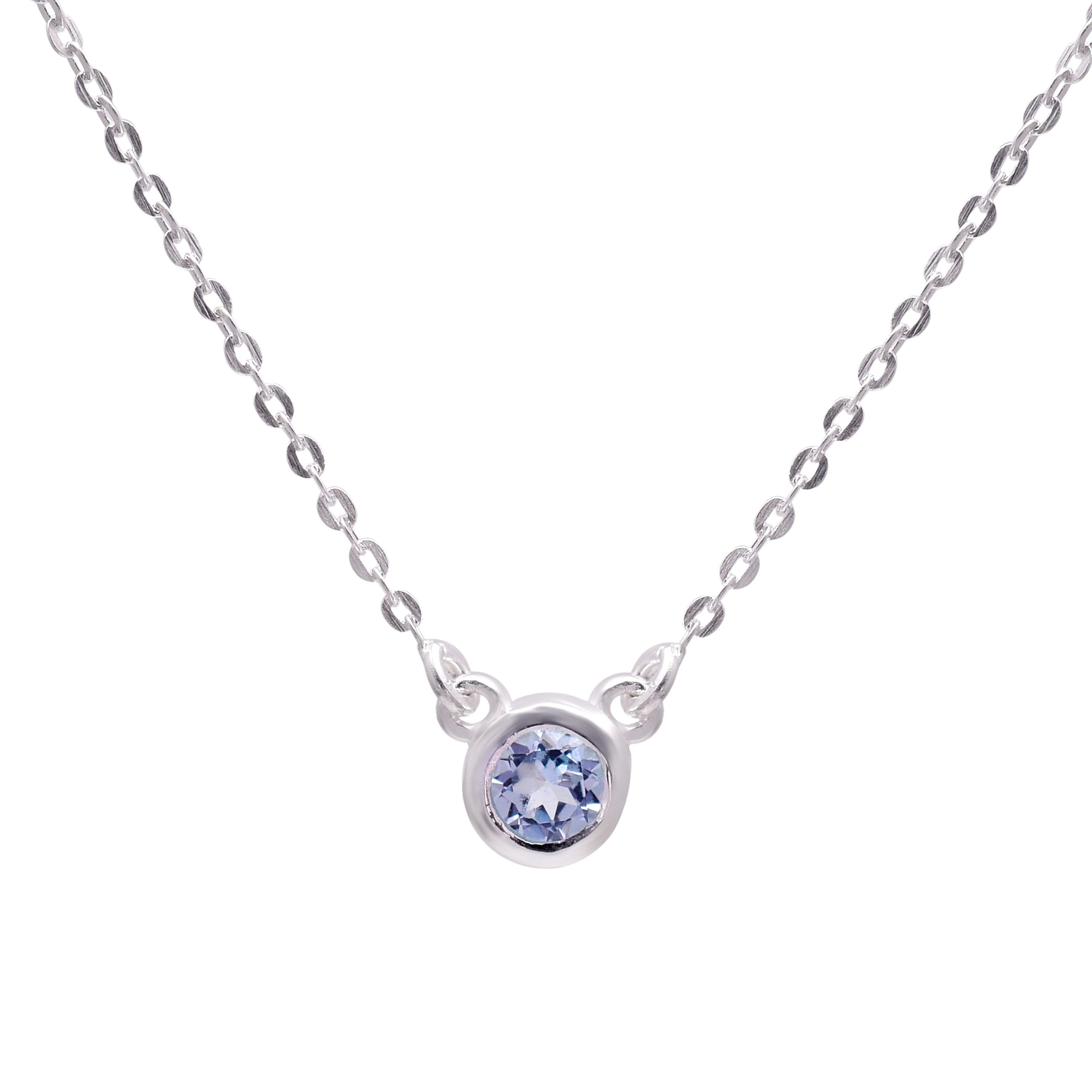 Blue Moon Silver Necklace