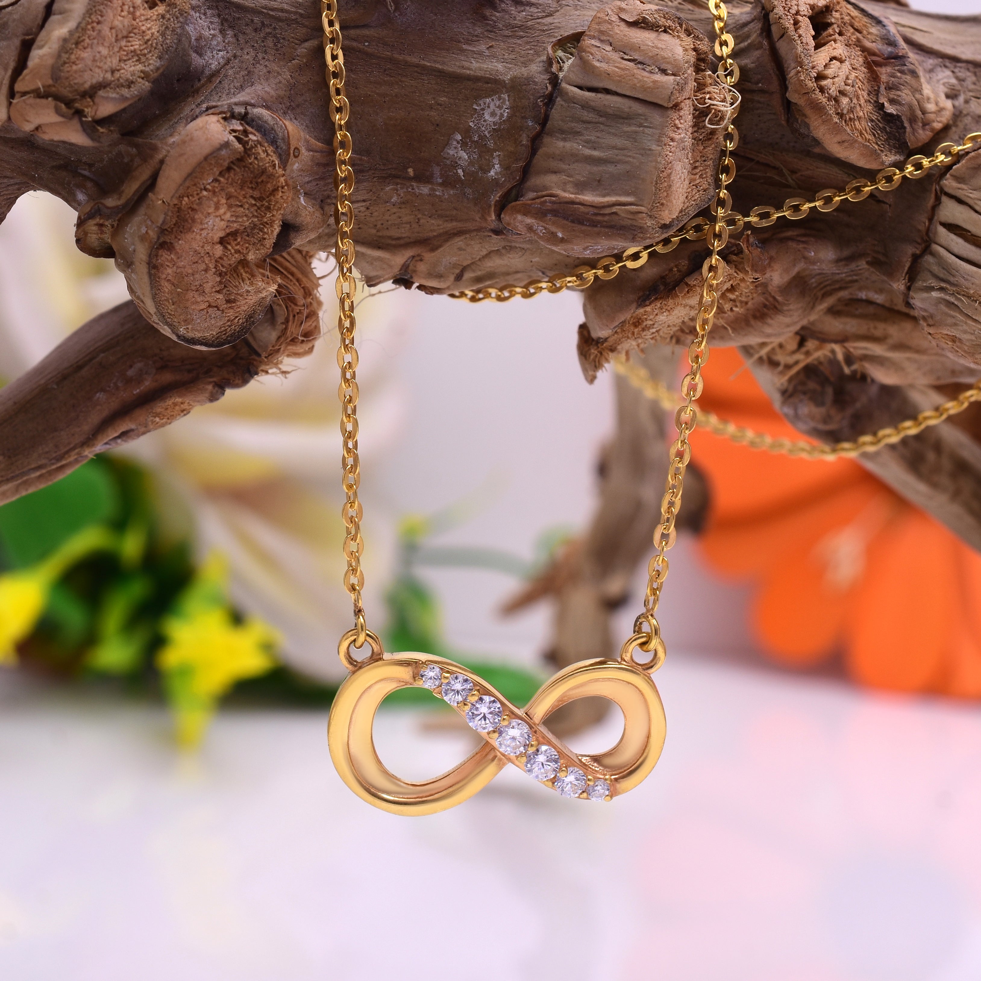 Golden Infinity Necklace